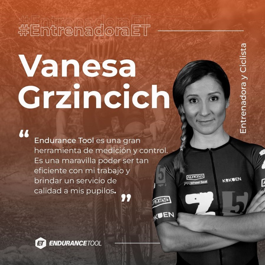 Vanesa Grzincich — Entrenadora ET · Zona5, usando la herramienta Endurance Tool